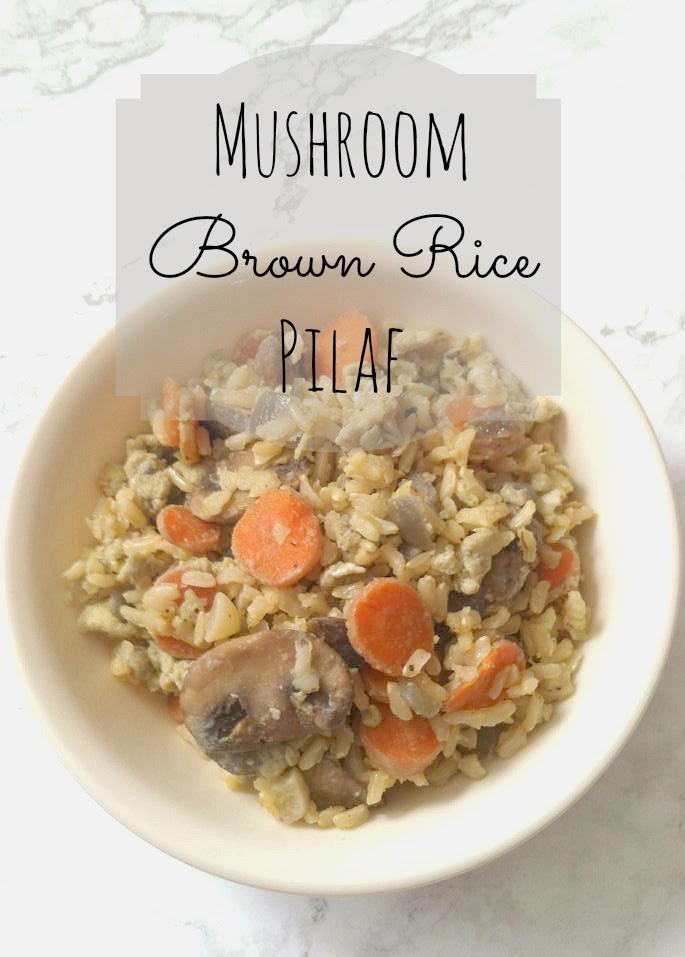 Mushroom Brown Rice Pilaf - A Thousand Country Roads