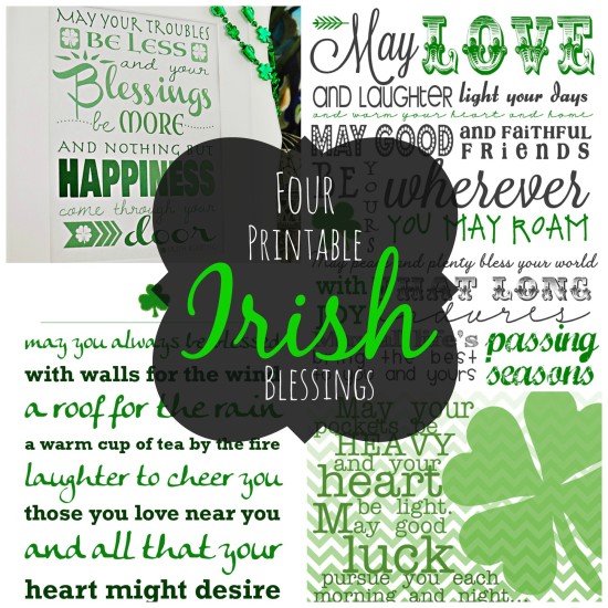 Four Printable Irish Blessings